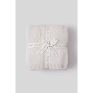 NEW BAREFOOT DREAMS waffle throw blanket in cream